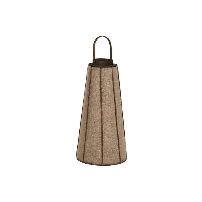 Portavelas Home ESPRIT Natural Yute Bambú 33,5 x 33,5 x 66 cm