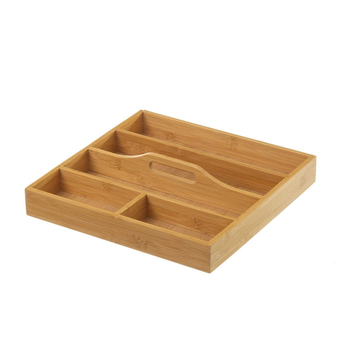 Range-couverts Naturel Bambou 31 x 31 x 6,5 cm