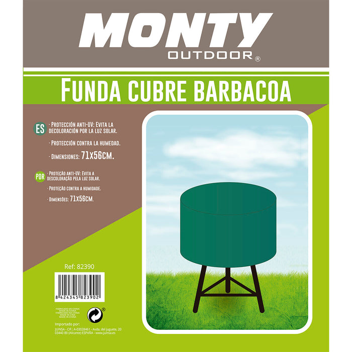 Funda Protectora para Barbacoa Verde Rafia 71 x 71 x 56 cm