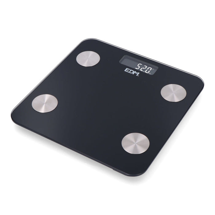 Báscula Digital de Baño EDM 07613 Body Composition Negro 180 kg