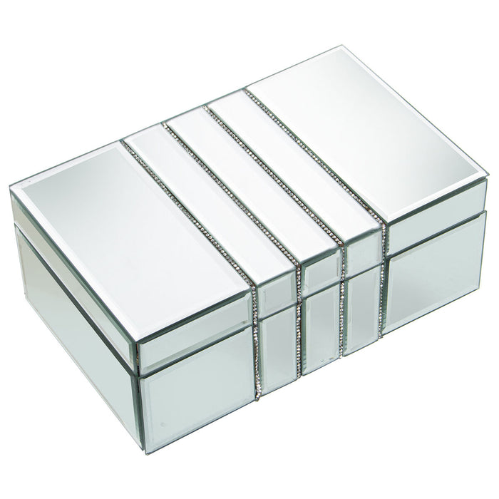 Boîte à bijoux Alexandra House Living Gris Verre Miroir 22 x 9 x 14 cm