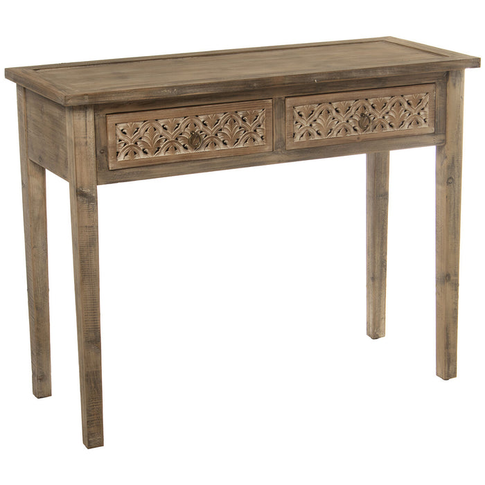 Console Alexandra House Living Marron Bois 101 x 79 x 40 cm