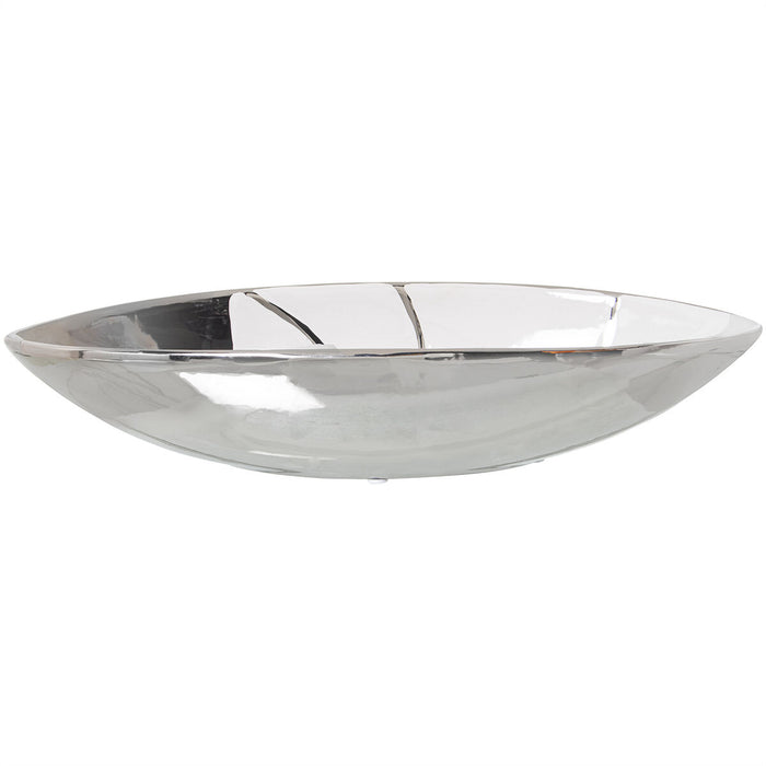 Centerpiece Alexandra House Living White Silver 40 x 13 x 8 cm