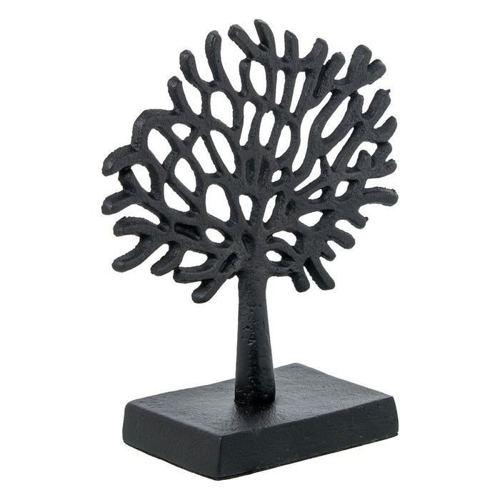 Figura Decorativa Alexandra House Living Negro Árbol 17 x 17 x 7 cm