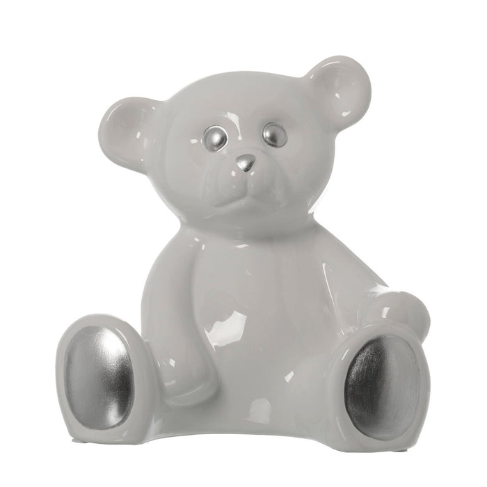 Figura Decorativa Alexandra House Living Blanco Cerámica Oso