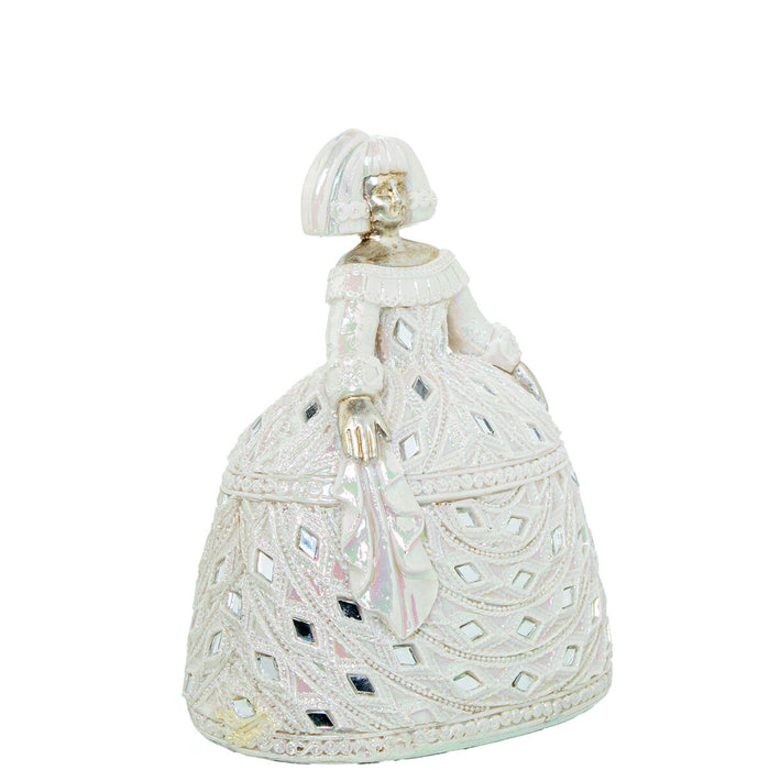 Figura Decorativa Alexandra House Living Menina Blanco Acrílico Plástico Melamina 15 x 11 x 18 cm