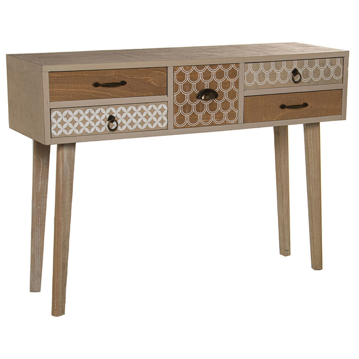 Console Alexandra House Living Marron Bois 110 x 80 x 35 cm