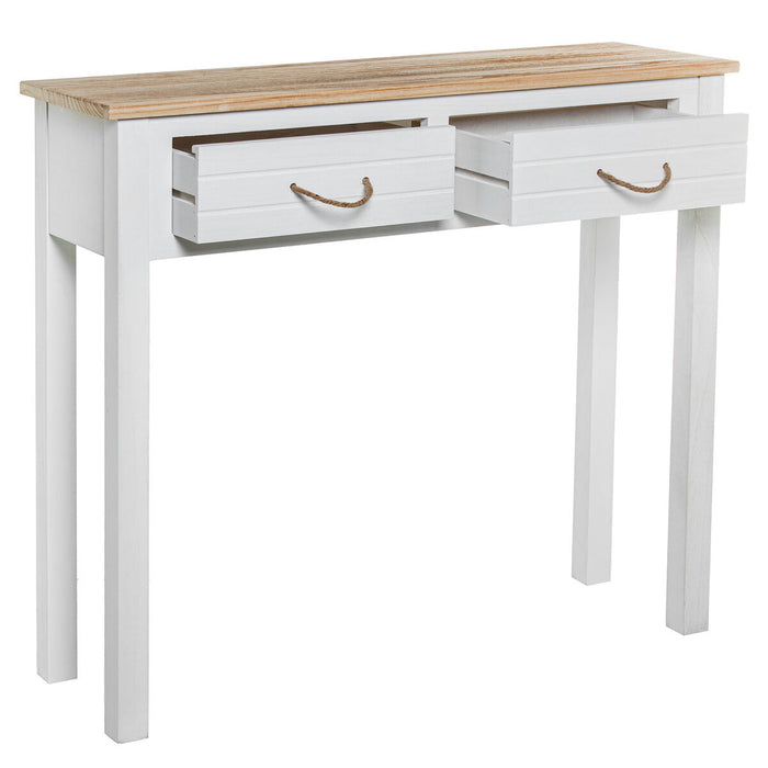 Console Alexandra House Living White Brown Wood 90 x 81 x 28 cm