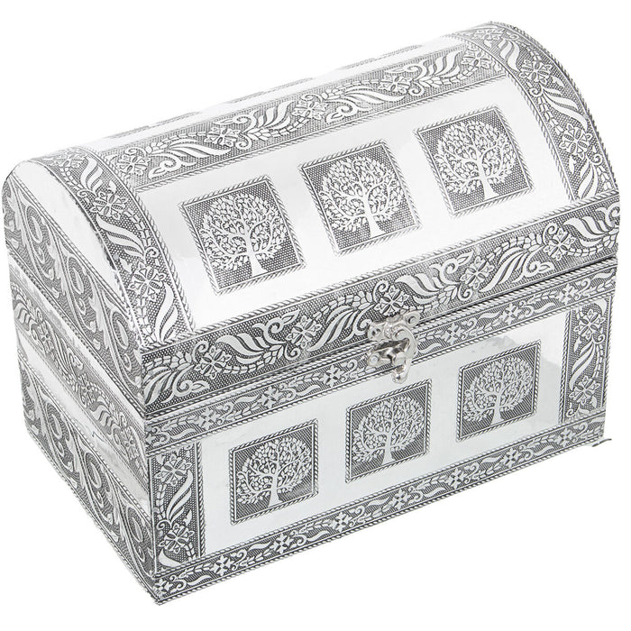 Caja-Joyero Alexandra House Living Plateado Metal 25 x 18 x 15 cm