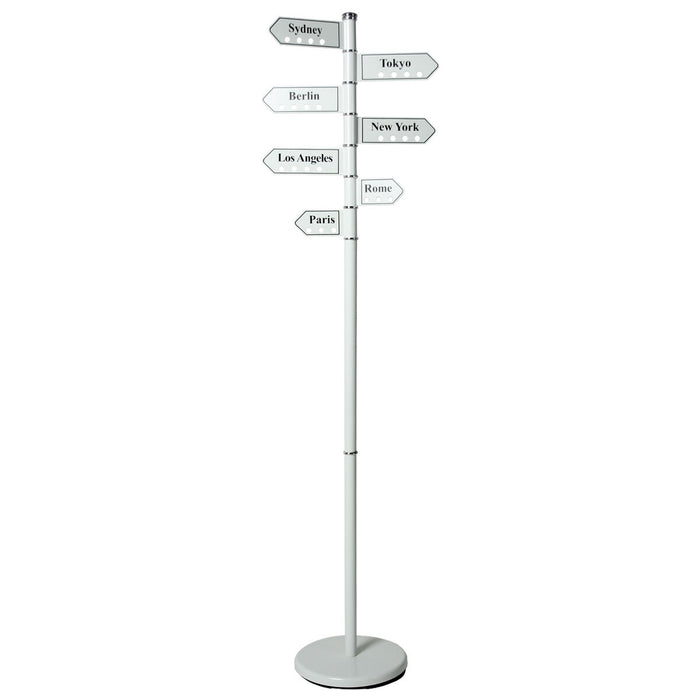 Hat stand Alexandra House Living White Black 28 x 173 cm