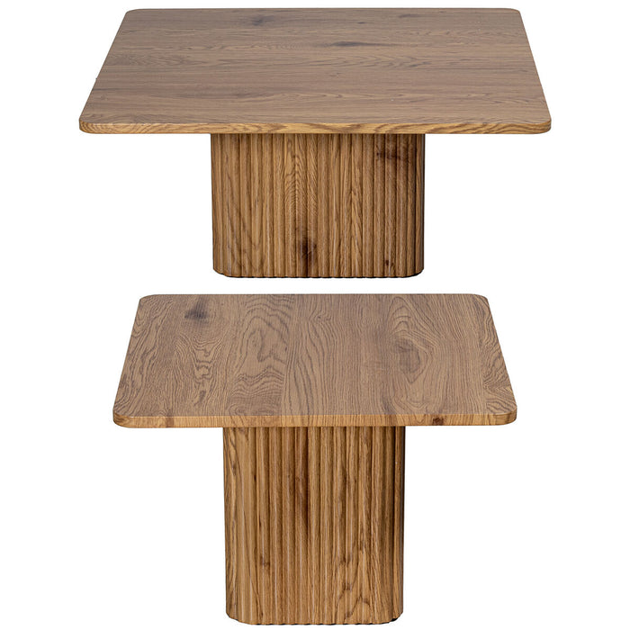 Jeu de 2 tables Alexandra House Living Marron Bois