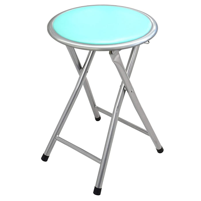 Tabouret Pliant Alexandra House Living Bleu Bois 30 x 45 x 30 cm