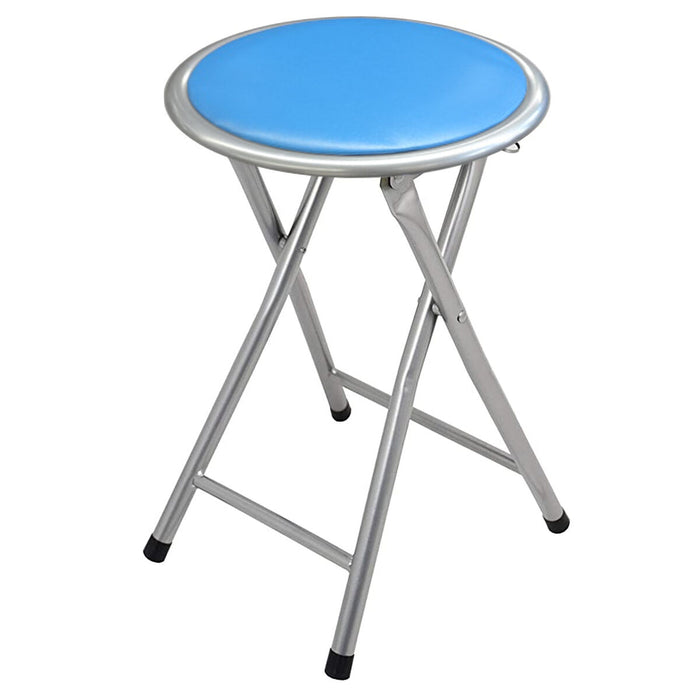 Tabouret Pliant Alexandra House Living Bleu Bois 30 x 45 x 30 cm