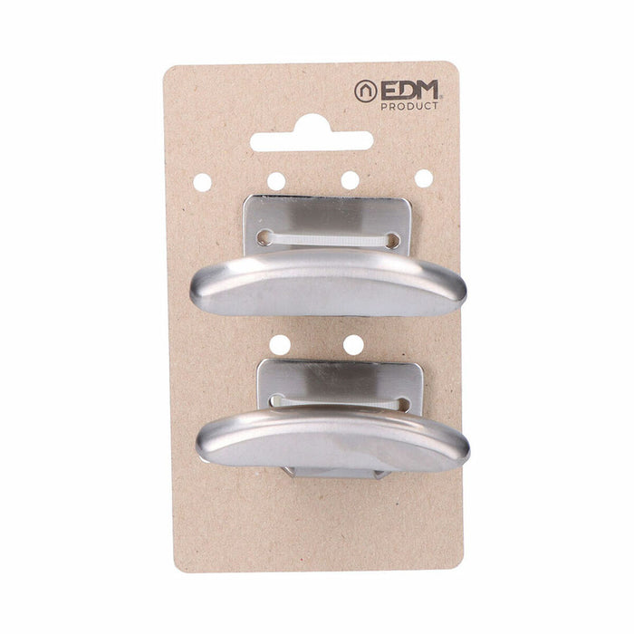 Door Hanger EDM 85576 Silver Stainless steel Cothes 2 Units