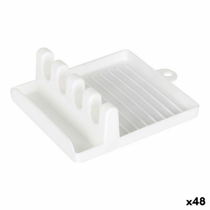 Soporte para Utensilios de Cocina Quttin Blanco 14 x 12,5 cm (48 Unidades)