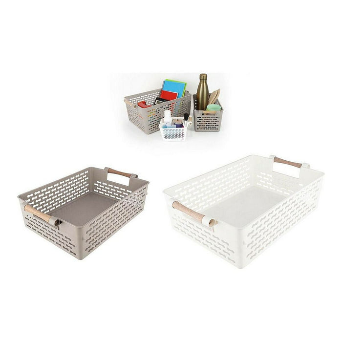 Panier Multi-usages Confortime Bois 32 x 22,5 x 10 cm