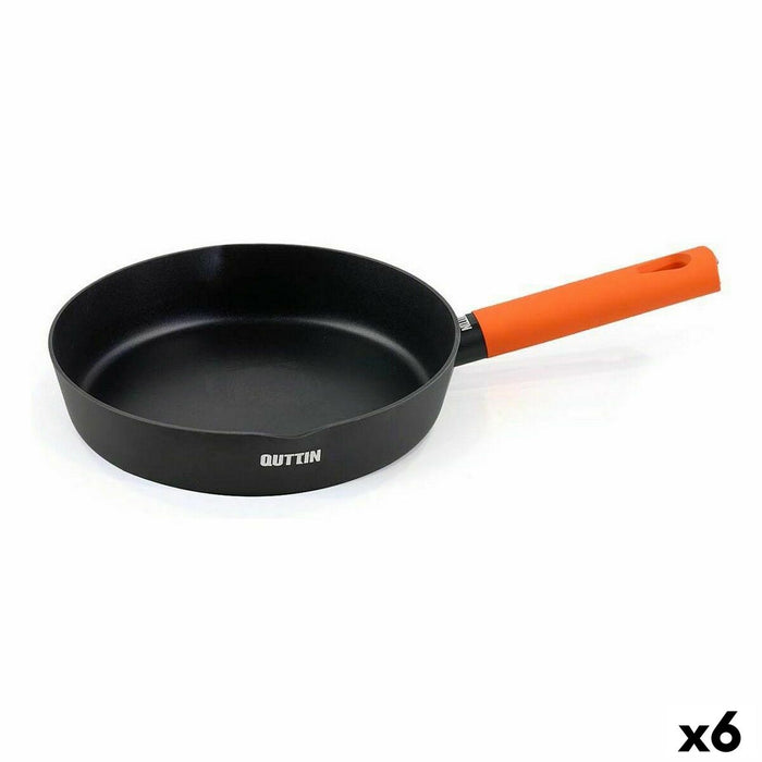 Sartén Quttin Gastro Negro Naranja 42 x 27,5 x 5,4 cm (6 Unidades)