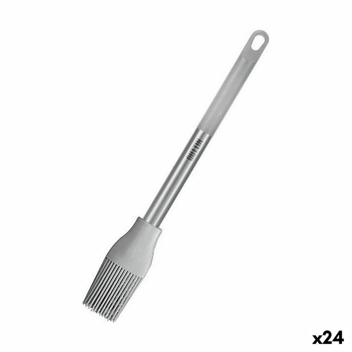 Pinceau en Silicone Quttin Gris Silicone Acier 28 x 4 cm (24 Unités)