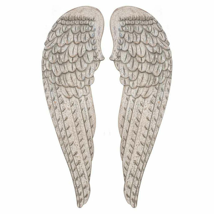 Set of Figures Alexandra House Living White MDF Wood Wings 4 x 103 x 32 cm