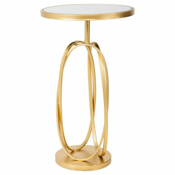 Table d'appoint Alexandra House Living Or verre Bois MDF 35 x 61 x 35 cm