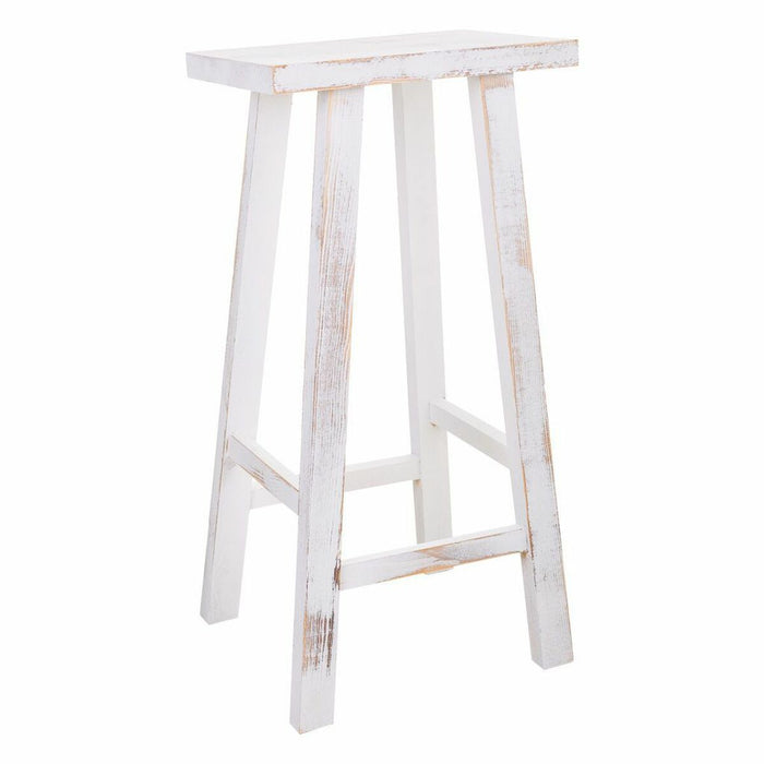 Tabouret Alexandra House Living Blanc Pin 25 x 70 x 35 cm