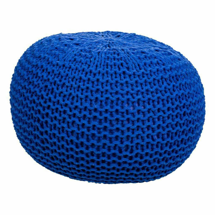 Pouf Alexandra House Living Bleu foncé polystyrène 38 x 28 x 38 cm