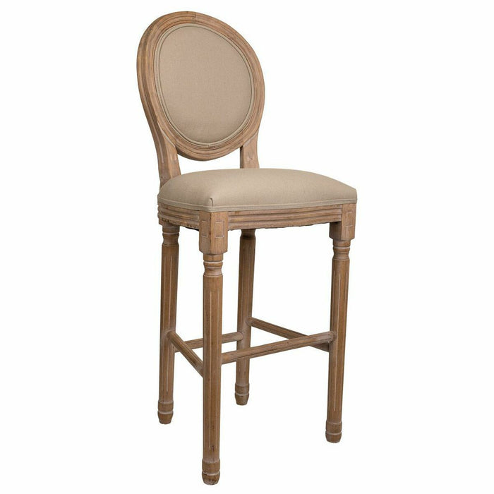 Tabouret Alexandra House Living Marron Toile Bois d'hévéa 42 x 121 x 48 cm