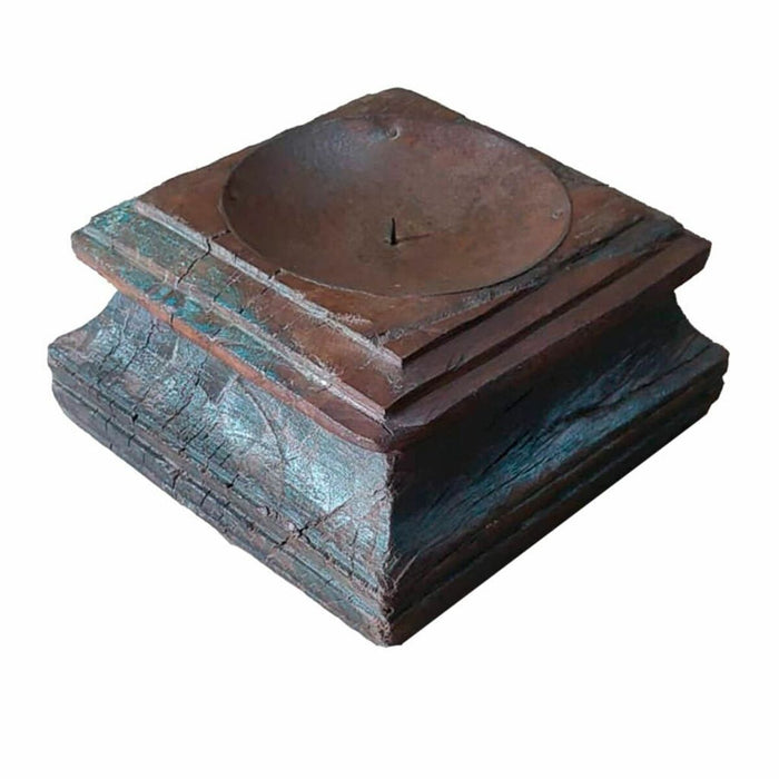 Candle Holder Alexandra House Living Brown Acacia Mango wood 22 x 12 x 22 cm