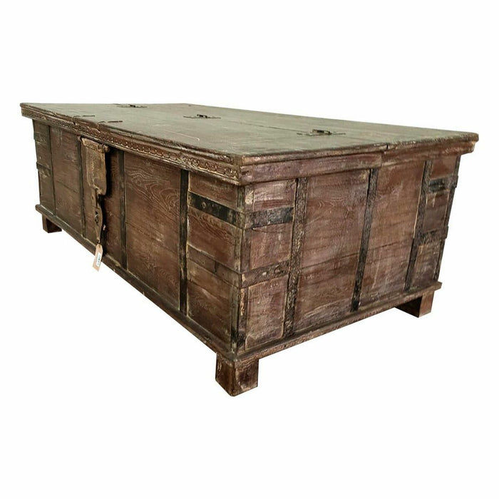 Coffre Alexandra House Living Marron Bois de manguier 72 x 50 x 140 cm