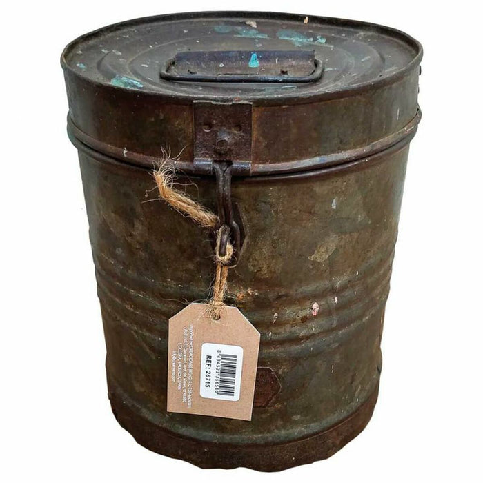 Decorative canister Alexandra House Living Brown Iron Traditional style 19 x 23 x 19 cm