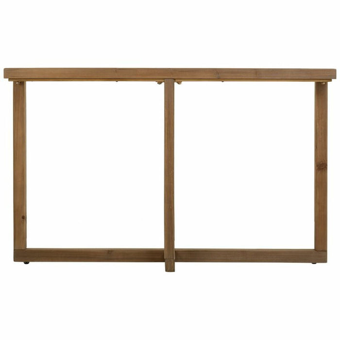 Meuble d'Entrée Alexandra House Living Marron Fer Bois d'épicéa Verre trempé 33 x 75 x 120 cm