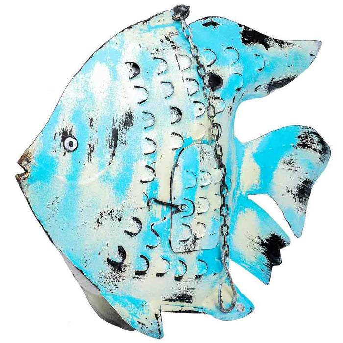 Decorative Figure Alexandra House Living Blue Mango wood Fish 8 x 46 x 62 cm