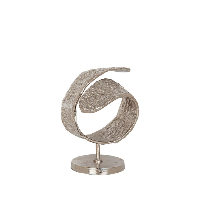 Decorative Figure Romimex Silver Aluminium 24 x 32 x 24 cm