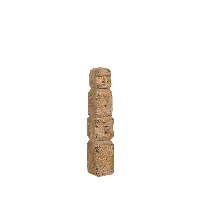 Figura Decorativa Romimex Beige Tribal 8 x 42 x 8 cm