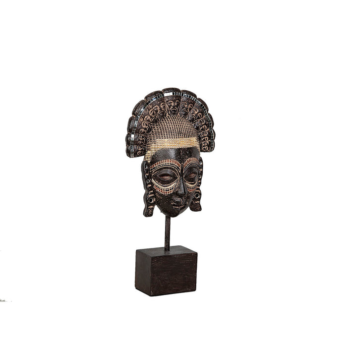 Figura Decorativa Romimex Dorado Africana 20 x 39 x 10 cm