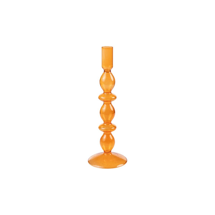 Bougeoir Romimex Orange verre 9 x 27 x 9 cm