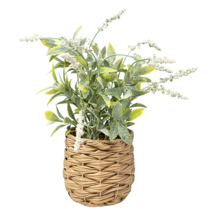 Decorative Plant Romimex Plastic Fibre Lavendar 15 x 32 x 15 cm