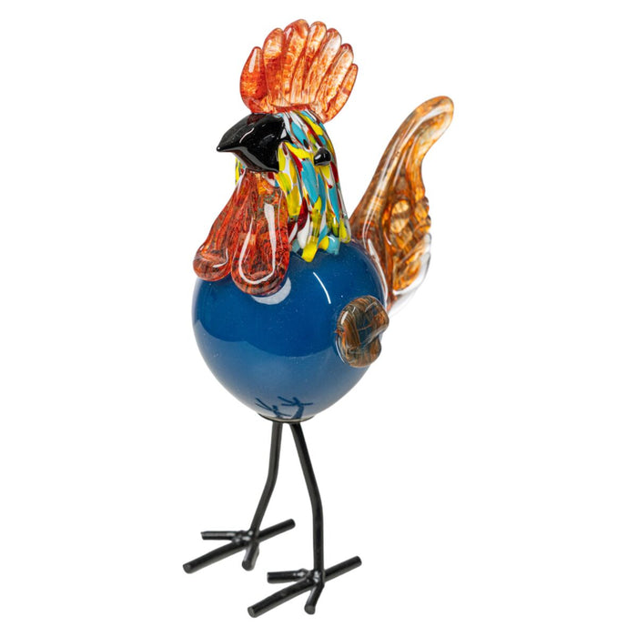 Figura Decorativa Romimex Vidrio Gallo