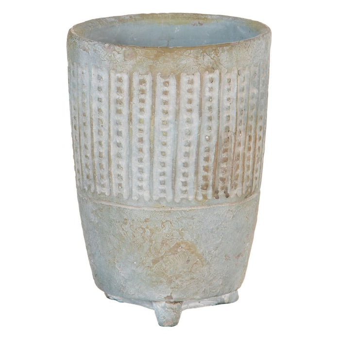 Cache-pot Gris Ciment 14 x 14 x 19,5 cm