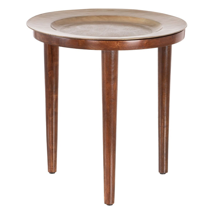 Table d'appoint Doré Naturel 50 x 50 x 52,5 cm