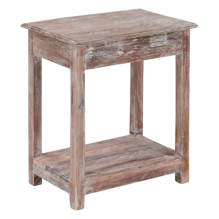 Table d'appoint Blanc 60 x 42 x 70 cm