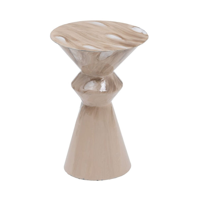 Side table Beige Iron 34 x 34 x 50 cm