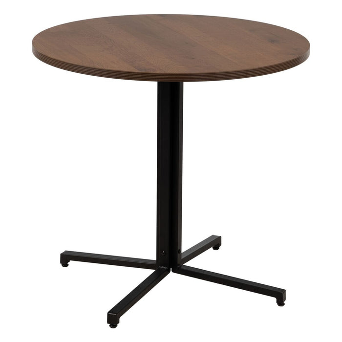 Table Noir Naturel Bois MDF 80 x 80 x 75 cm