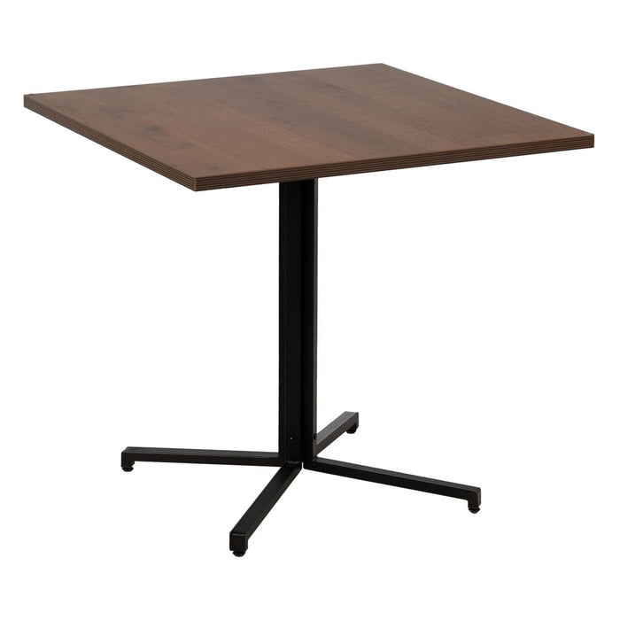 Table Noir Naturel Bois MDF 80 x 80 x 75 cm