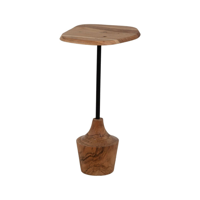 Table d'appoint Noir Naturel 35 x 35 x 65 cm