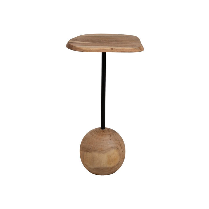 Side table Black Natural 35 x 35 x 60 cm