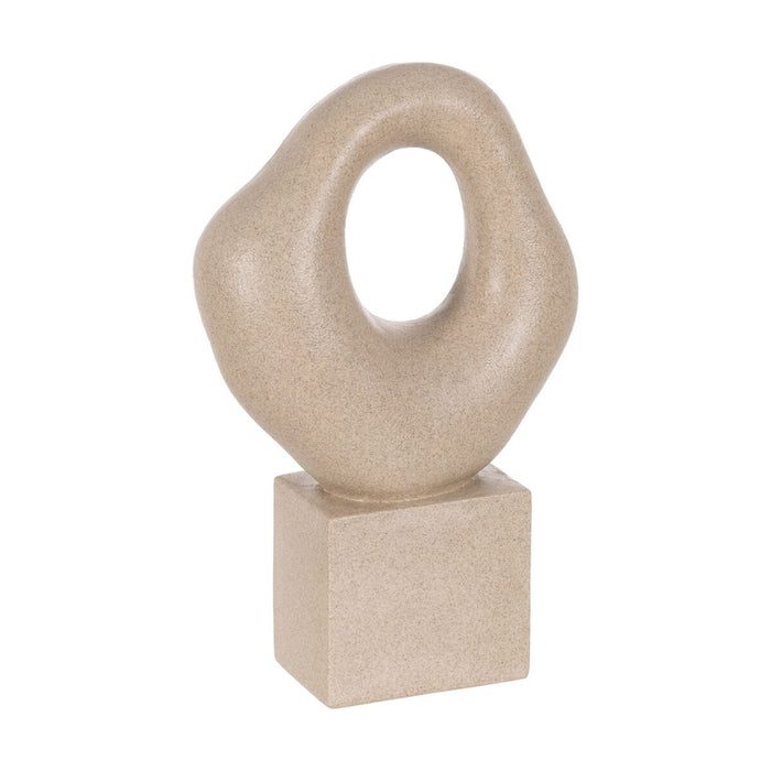 Figura Decorativa Beige Abstracto 29 x 12,5 x 44,5 cm