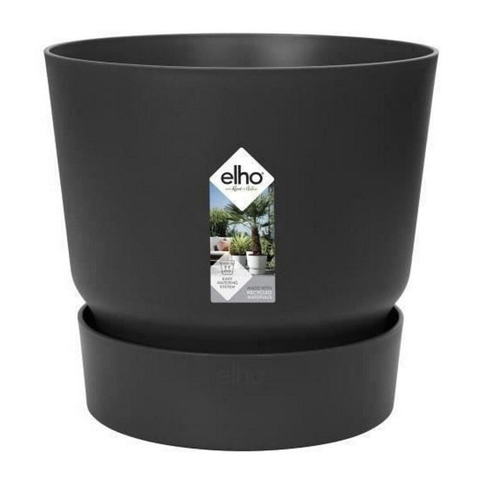 Pot Elho Greenville Noir Plastique Ronde Rond Ø 30 cm Ø 29,5 x 27,8 cm