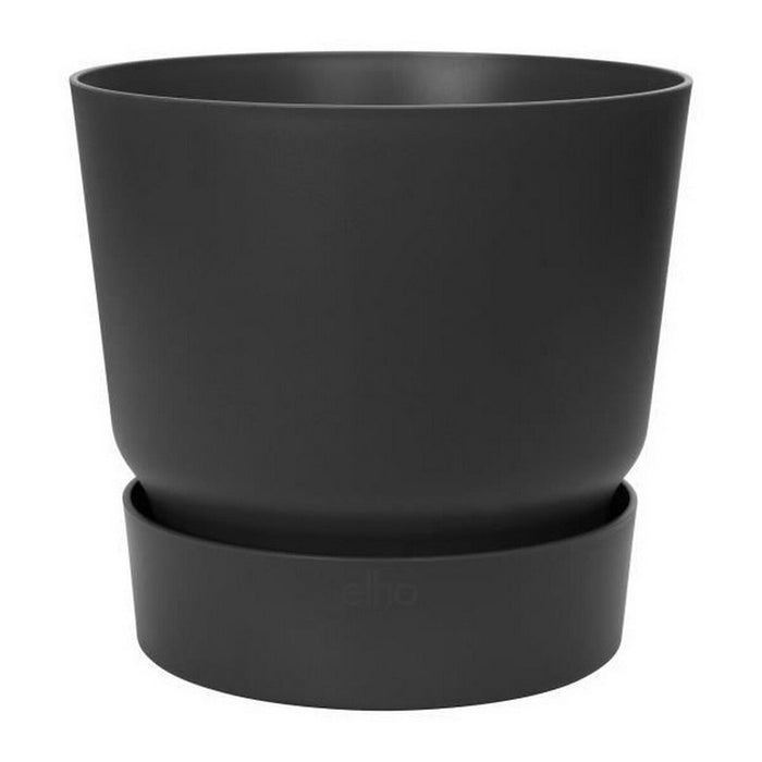 Pot Elho Greenville Noir Plastique Rond Ronde Ø 40 cm Ø 39 x 36,8 cm