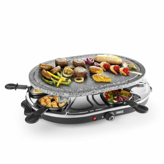 Plancha de Cocina Princess 8 Oval Stone Grill Party 1100W